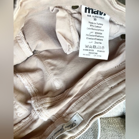 Mavi Alissa Ankle Cameo Rose / powder pink jeans denim pants - Picture 9 of 11